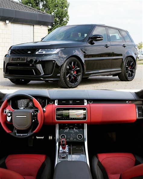 All Black Range Rover With Red Interior