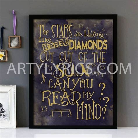 "Read My Mind" -The Killers- Framed Lyrics Wall Art Design