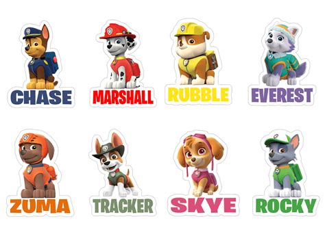 Personajes Paw Patrol Paw Patrol Tracker, Sky E, Paw Patrol Characters ...