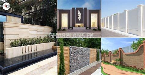 Boundary Wall Design With Grill, Gate, Brick, Tiles, Cement, 48% OFF