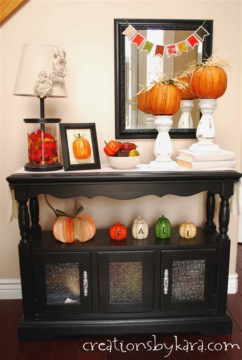 Fall Decorating Ideas: Entryway Table Decor