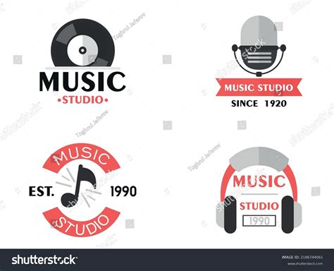 Music Studio Recording Logo Design Stock Vector (Royalty Free ...