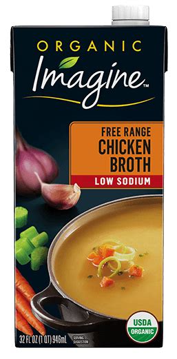 Low Sodium Free Range Chicken Broth – Imagine® Foods