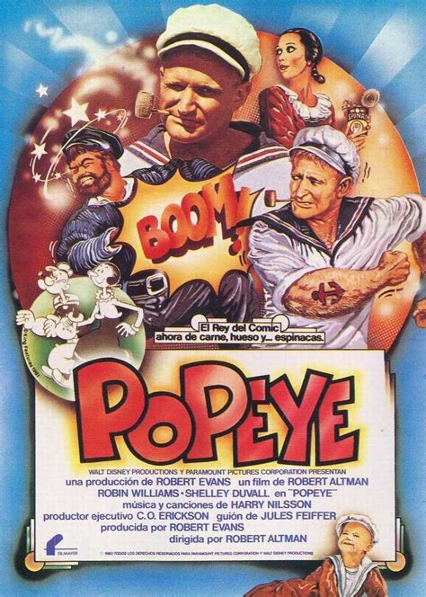 'Popeye' #film #poster Robin Williams (1951-2014) #comedian #actor #legend | Popeye movie, Movie ...