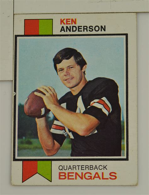 1973 Ken Anderson Bengals Topps #34 Rookie Football Card | Property Room