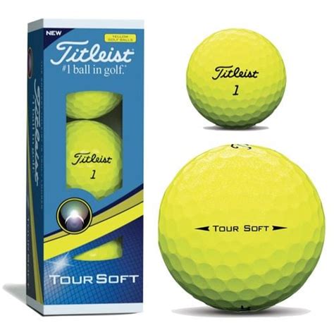 Titleist Tour Soft Yellow Golf Balls