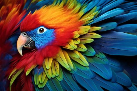 Premium AI Image | Vibrant Bird Wing Beauty