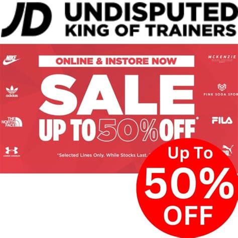 HUGE JD Sports Sale! up Tto 50% off Selected Lines Only! at JD Sports