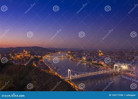 Budapest Cityscape at Night Stock Photo - Image of heritage, danube: 124117236