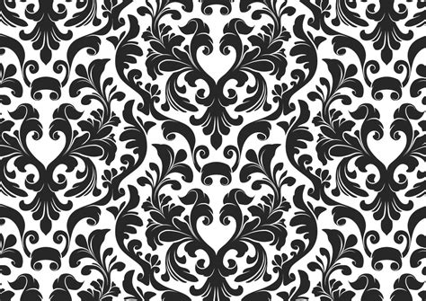 Damask Black And White Wallpaper | Free Images at Clker.com - vector ...