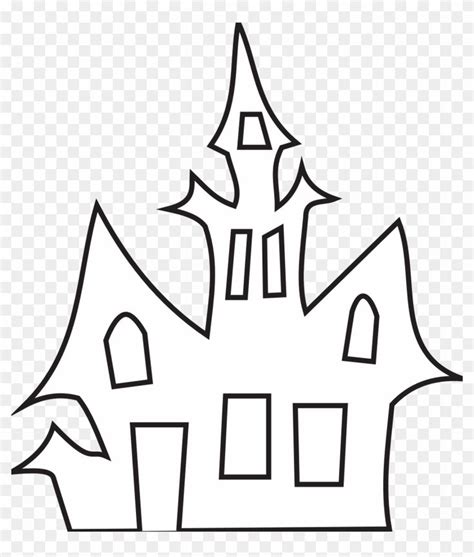 Haunted House Clip Art - Halloween Haunted House Template #358141 ...