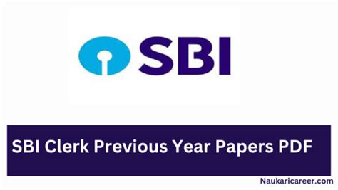 SBI Clerk Previous Year Question Papers PDF With Solutions