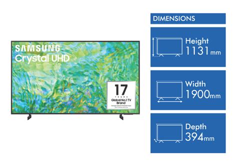 Samsung 85 Inch CU8000 4K Crystal UHD Smart HDR TV 23 UA85CU8000WXXY | eBay