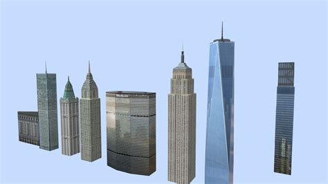 New York Buildings - Download Free 3D model by sumitmangela [e7922fe] - Sketchfab