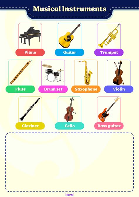 Identifying Musical Instruments Worksheet | Answer Key for Teachers | Perfect for grades 4th ...