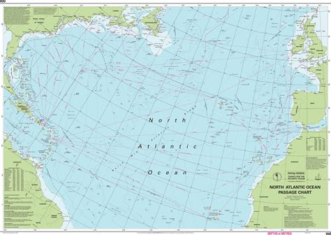 Imray Nautical Chart - Imray-100 North Atlantic Ocean Passage Chart