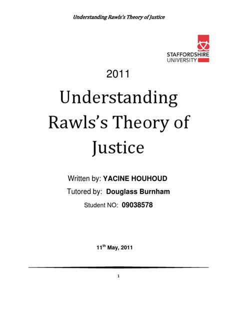 Understanding Rawls's Theory of Justice | PDF | John Rawls | Utilitarianism