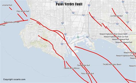 Los Angeles Earthquake Fault Map