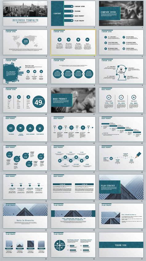 27-business-report-professional-powerpoint-templates :: Behance