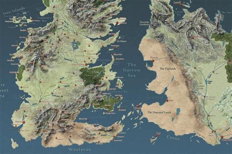 Game Of Thrones Printable Map