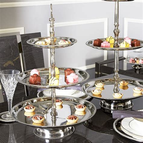 Stainless Steel 3 Tier Cake Stand 56cm | Picture Perfect Home