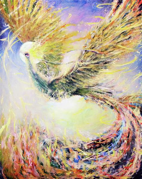 AMICUTE #Flying Phoenix - acrylic painting Painting by Divinity Studio ...