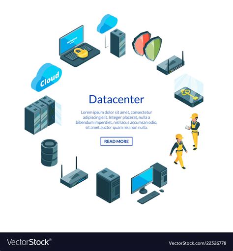 System of data center icons i Royalty Free Vector Image