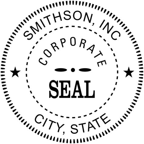 Corporate Business Rubber Seal Stamp - Simply Stamps