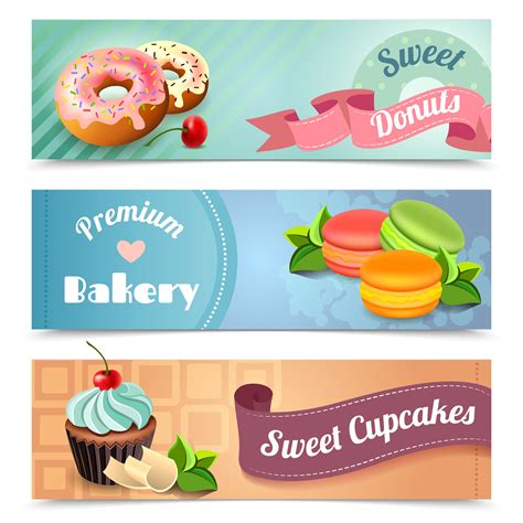 Bakery Banners Set 469371 Vector Art at Vecteezy