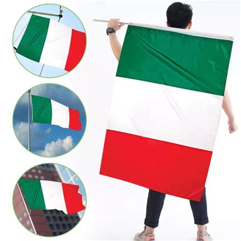 HANGING GREEN WHITE Red Italy Flag Durable Double Sided for Room Wall Decoration £5.64 - PicClick UK