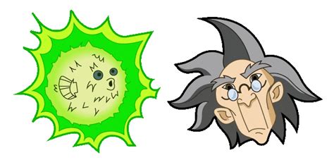 Jackie Chan Adventures Uncle & Dried Puffer Fish Animated Cursor