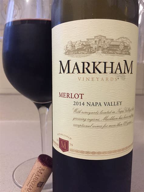 Markham Vineyards 2014 Napa Valley Merlot | Just wine, Wine, Wine bottle