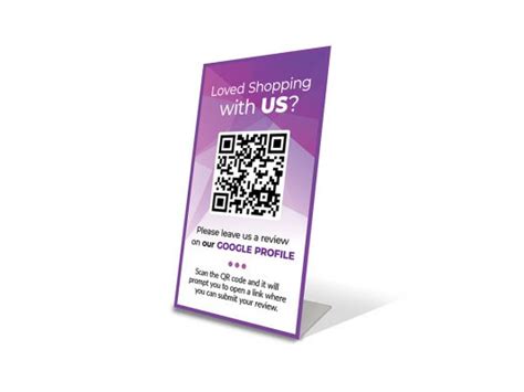 Tabletop QR code Standee design - DQRS2 | Outweave.com