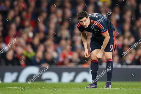 Robert Lewandowski Bayern Munich During Uefa Editorial Stock Photo ...