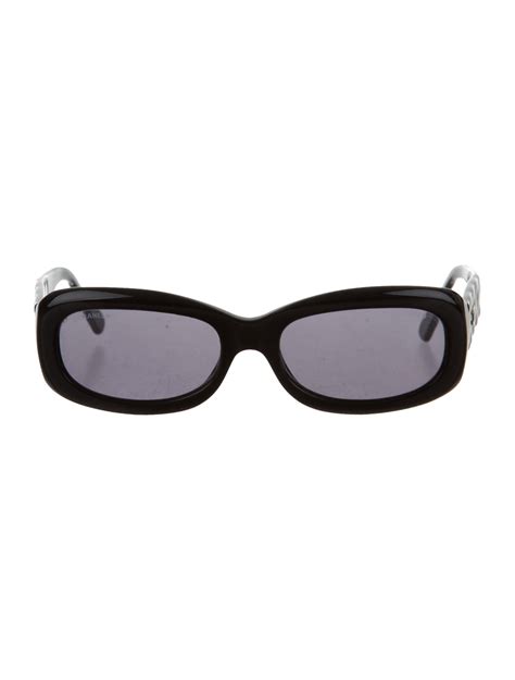 Chanel Quilted Rectangle Sunglasses - Accessories - CHA208589 | The RealReal