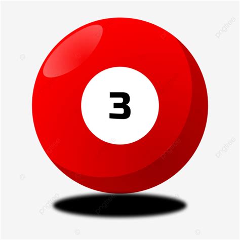 Billiard Snooker Ball Number 3 Vector, Billiards, Billiard Ball ...