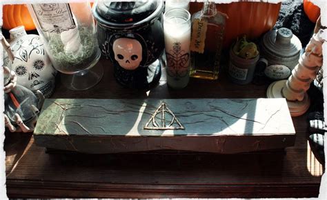 Deathly Hallows box for Elder Wand. | Elder wand, Decorative tray, Wands