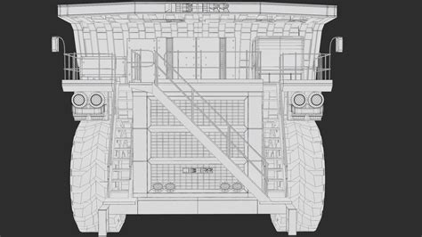 Dump truck liebherr t282 3D model - TurboSquid 1712464