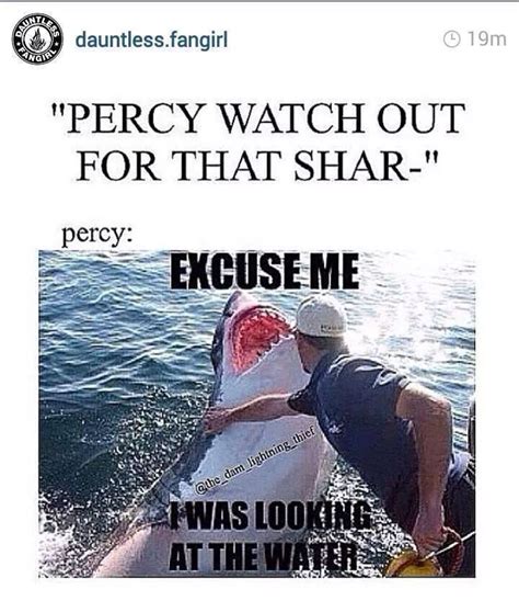 Percy watch out for that shark | Helden des olymp, Percy jackson lustig ...