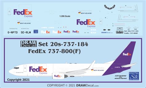 FedEx 737-800(F) – DRAW Decal