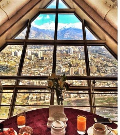 The view from the restaurant in Milad Tower, Tehran #RealIran | Téhéran ...