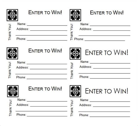 14+ Raffle Ticket Templates | Free Word, Excel & PDF Formats