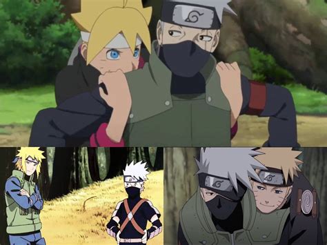 Kakashi and his blondies : r/Boruto