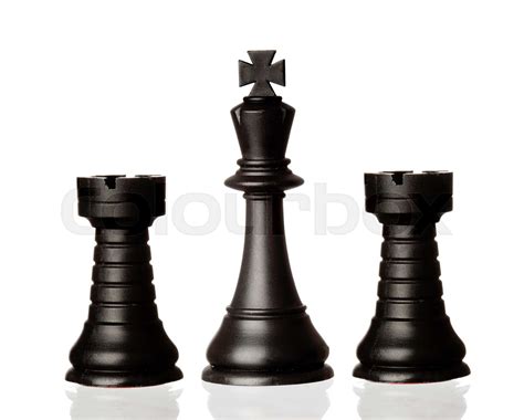 Black chess pieces | Stock image | Colourbox