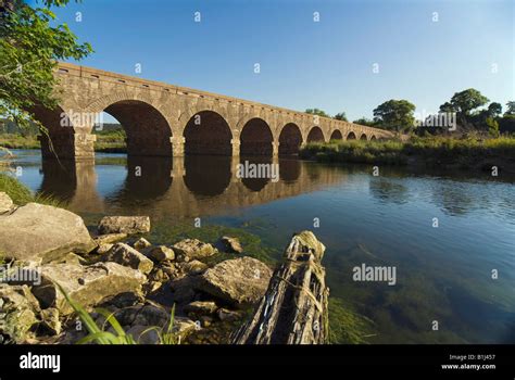 Arch bridge across a river, Brazos River, Texas, USA Stock Photo - Alamy