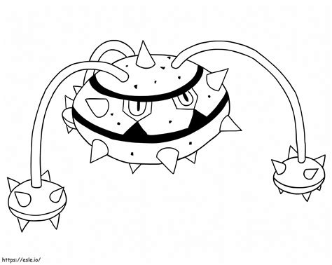 Pokemon Ferrothorn coloring page