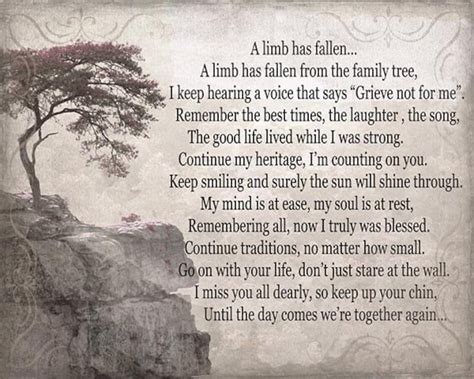 A Limb Has Fallen From the Family Tree Gift for Parents - Etsy | Losing a loved one quotes, Loss ...