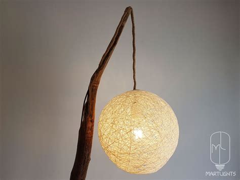 Driftwood Floor Lamp For The Living Room Standing Lamp Night Wood Lamp ...