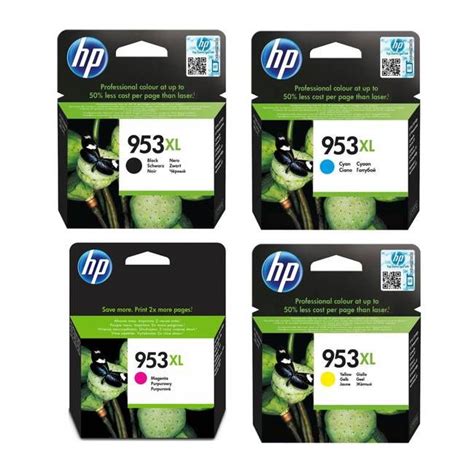 HP Ink 953XL Black, Cyan, Magenta & Yellow Cartridge Combo Pack (OEM) | Shop Today. Get it ...