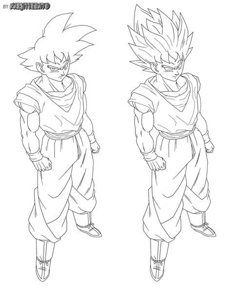 Dragon Ball Z Goku Drawing Full Body